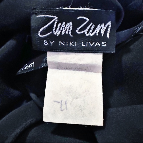 Zum Zum Vintage Union Label Maxi Dress Side Slit Strappy Back - Picture 3 of 6